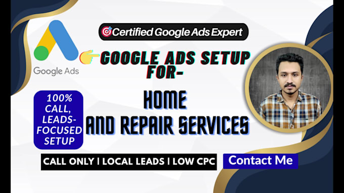 setup google ads for home and repair services