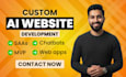 build your custom ai saas mvp and web application