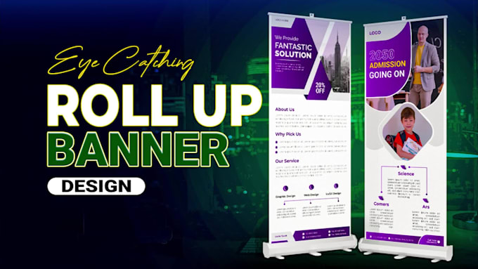 design a roll up banner for your business