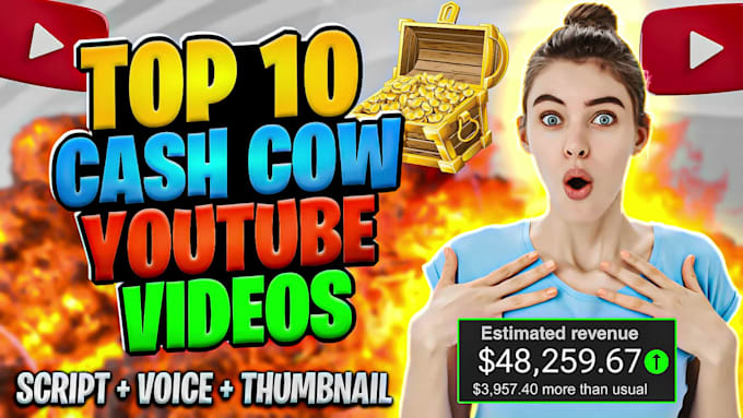 make top 10 cash cow youtube videos