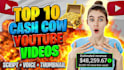 make top 10 cash cow youtube videos