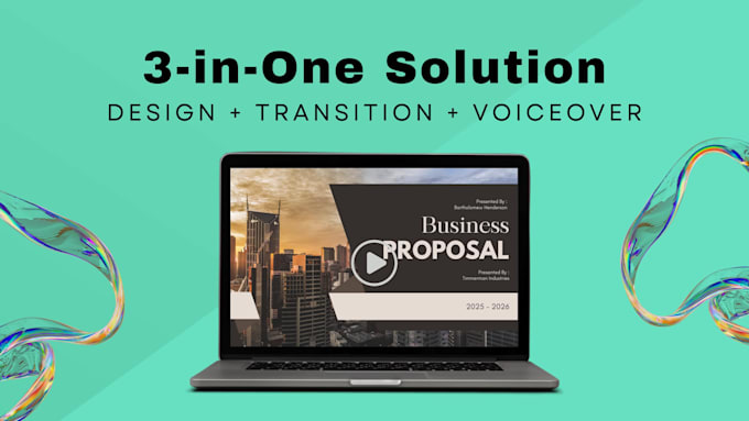 create professional video presentation with slides, animation and voice