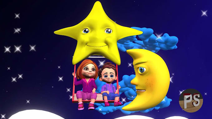 create 3d nursery rhymes, stories and educational video