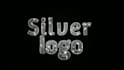 silver and gold diamond glitter logo intro or animation
