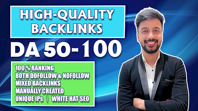 do complete monthly off page SEO service with quality backlinks