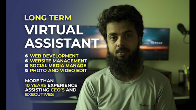 be your long term virtual assistant, web and socials manager
