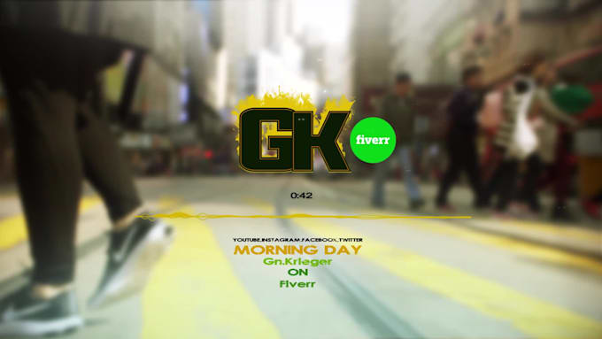 make for you a clip with a logo for social networks