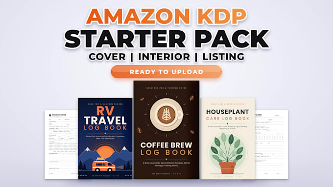 create custom KDP low content books, interiors and covers