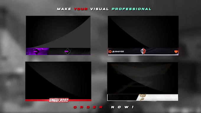 design awesome animated facecam or webcam overlay for tw,yt,fb