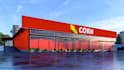 do creative exhibition and trade booth, stand with a 3d logo