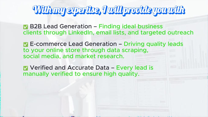 be do b2b lead generation and amazon seller lead