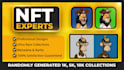 create randomly generated nft 1k 10k 100k arts for opensea