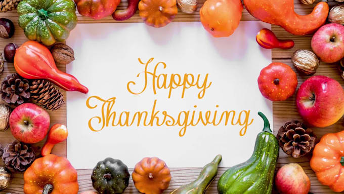 make this thanksgiving greeting animation