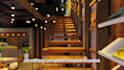 design modern cafe and restaurant interior with 3d visualization