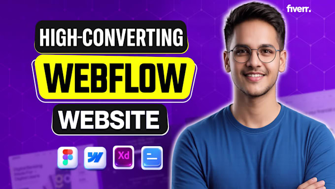 design high converting webflow saas website or landing page