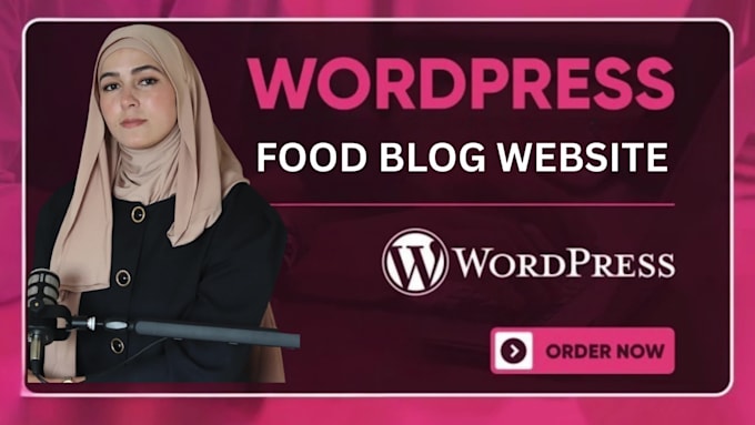 create your food blogging wordpress websites