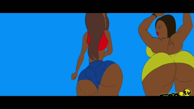 create a 2d cartoon animated music video