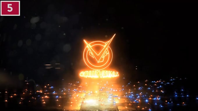 create powerful electric and energy logo reveal animation
