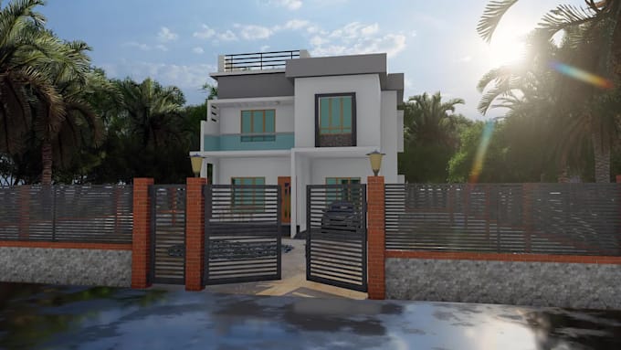 design superb 3d architectural rendering