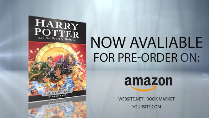 Best Price! I will create professional 3d book promo trailer video  for $30