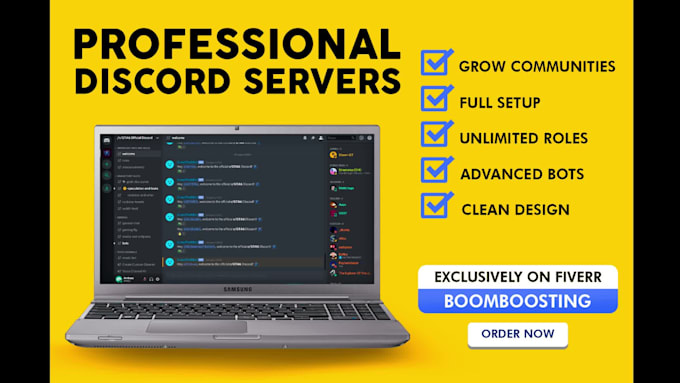 design an existing or new discord server setup