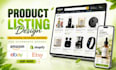 design shopify, amazon product listing images