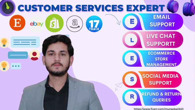provide customer service email and live chat support to your store