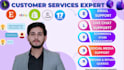 provide customer service email and live chat support to your store