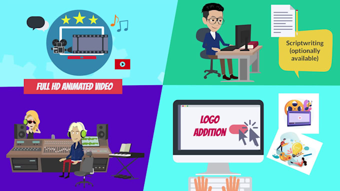 create 2d animated explainer video