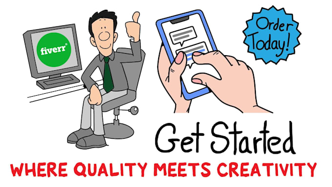 make a whiteboard animation explainer doodle video 15 minuets