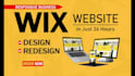 do wix website redesign, wix website design, redesign wix website, wix website