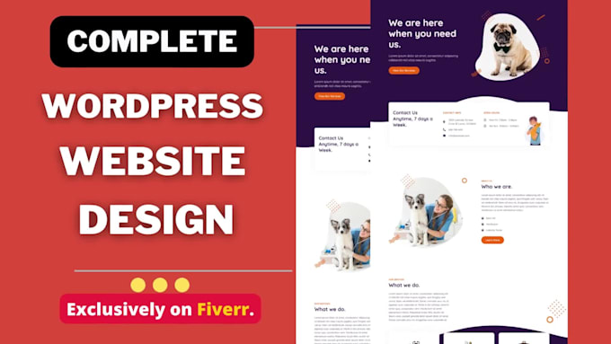 build wordpress website design or wordpress blog using elementor pro