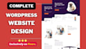 build wordpress website design or wordpress blog using elementor pro