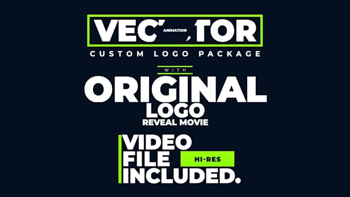 Design a vector logo package and original reveal animation by ...