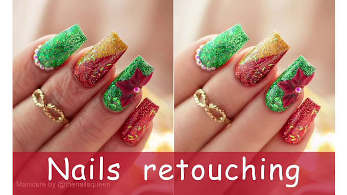 retouch nails and manicure