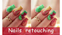 retouch nails and manicure