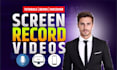do screen record and screencast videos for apps and websites