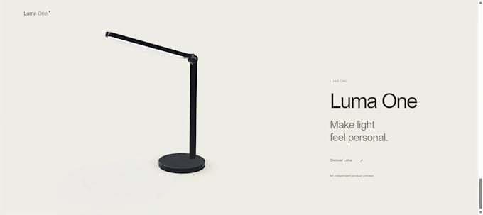 build an interactive 3d product landing page