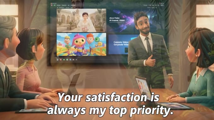 create ai cartoon videos and professional video editing