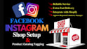 setup facebook shop instgram shop and integrate with shopify