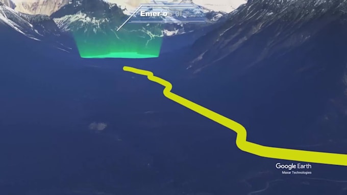 do custom rout animation in google earth