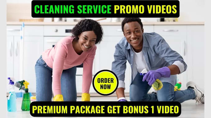 do residential commercial cleaning service promo video