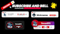 design subscribe bell and creator code animations