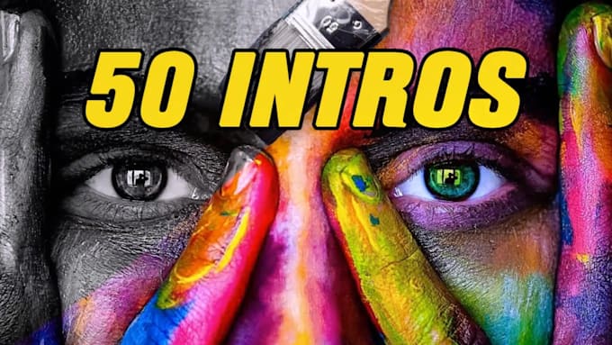 do 50 epic youtube video intros and animated logo