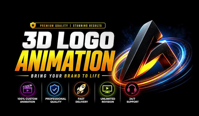 make animated logo intro video, and intro animation