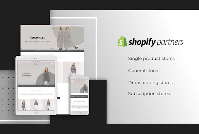 build shopify website dropshipping store print on demand shop