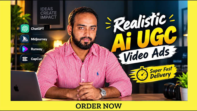 create realistic ai ugc video for your brand, fast  delivery