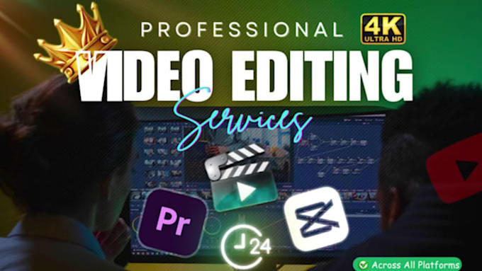 be your pro youtube video editor for HD editing in 24hrs