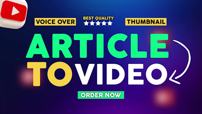 convert your article blog or script into videos