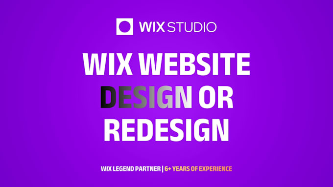 design or redesign a premium wix studio website for high conversion